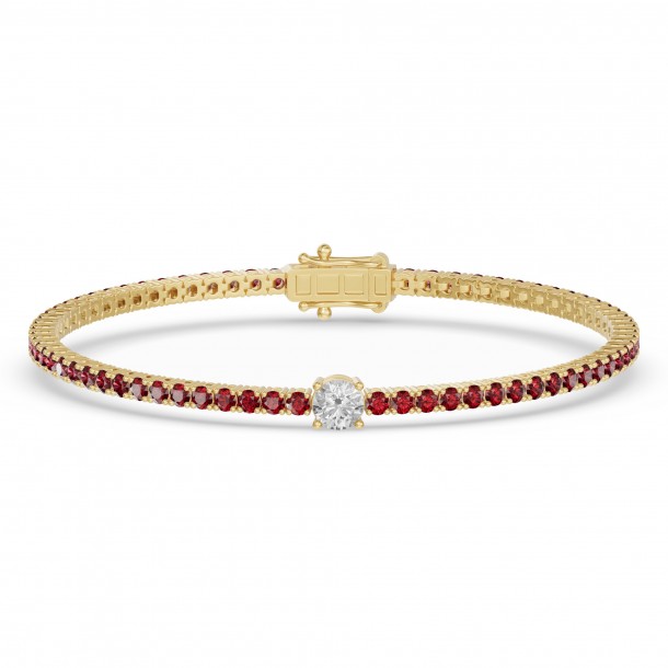 Браслет RC10590RUBY-RD-8YBR