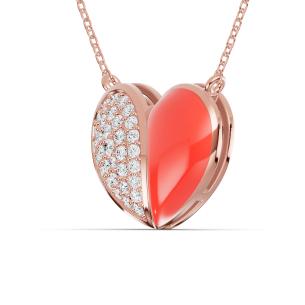 Ожерелье RC11099-CERM-RED-8RPND-NAT
