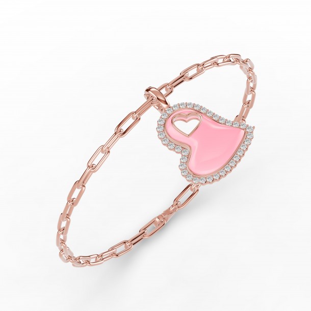 Браслет RC11126-CERM-PINK-4RBR-NAT
