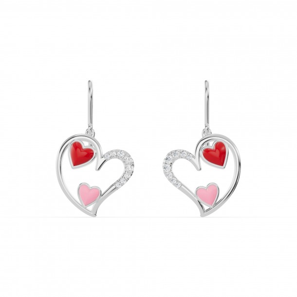 Серьги RC11097-CERM-RED-PINK-8WEAR-LAB