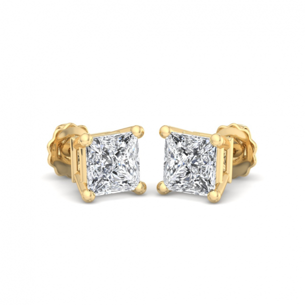 Серьги Fancy-EARSL0364-14K-Y-PRP2.00