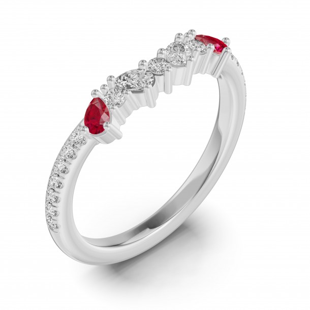Кольцо RC10780-RUBY-4WL