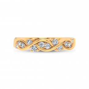 Обручальное кольцо «Свободная полоса симметрии»
