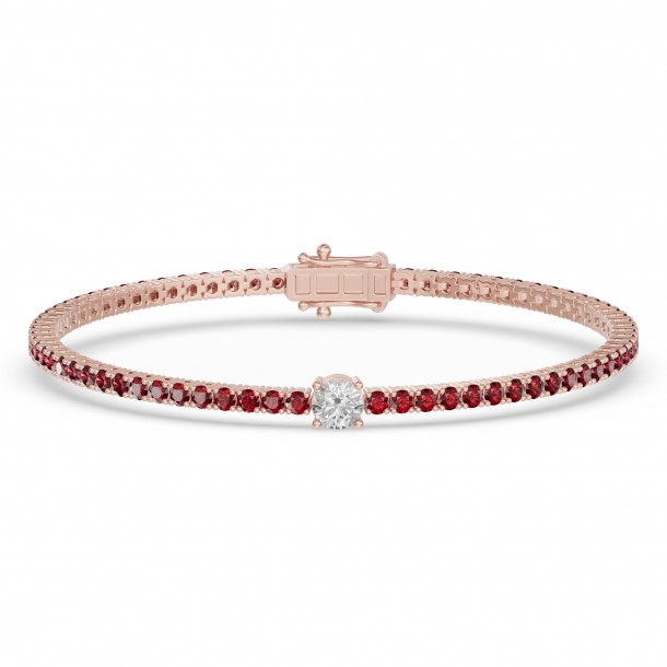 Браслет RC10590RUBY-RD-4RBR