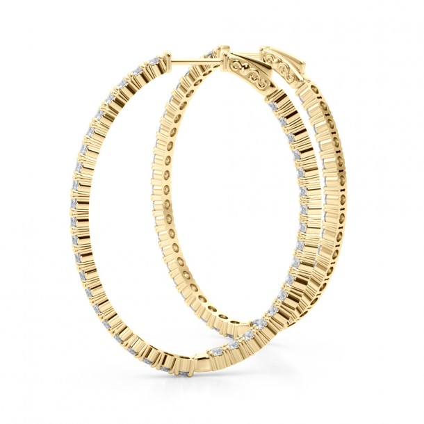 Серьги 41011-.07-46MM Lab 14K YG