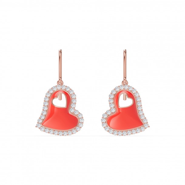 Серьги RC11125-CERM-RED-4REAR-NAT