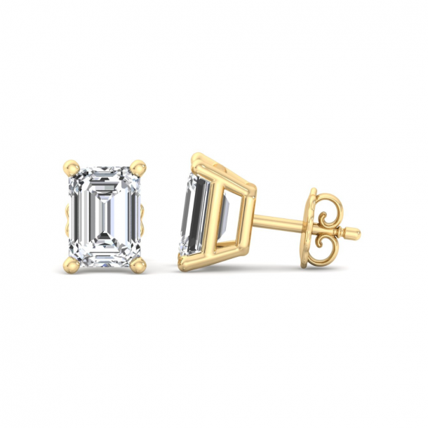 Серьги Fancy-EARSL0364-18K-Y-ECP2.00