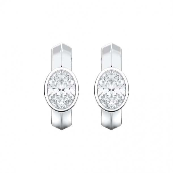 Серьги KJE14356-OVAL-0.50CT-WHITE