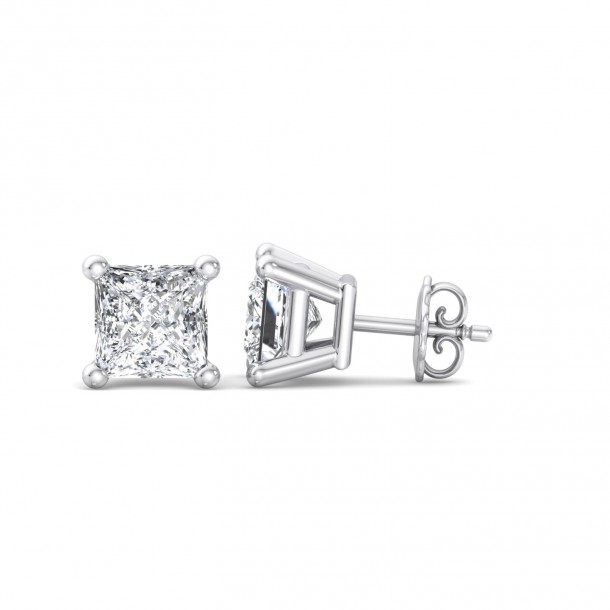 Серьги Fancy-EARSL0364-14K-W-PRP1.00