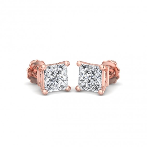 Серьги Fancy-EARSL0364-14K-R-PRP1.00