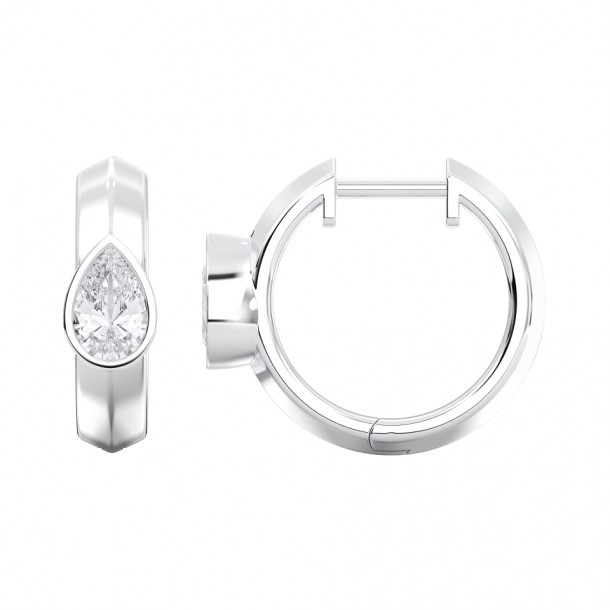 Серьги KJE14356-PEAR-0.50CT-WHITE