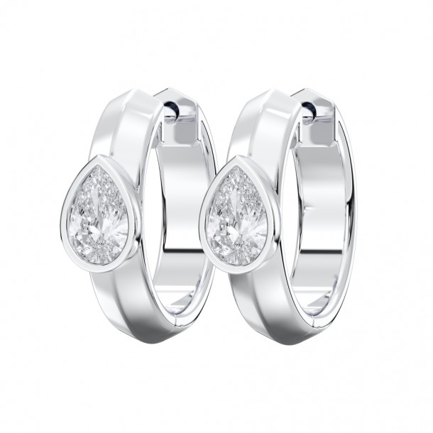 Серьги KJE14356-PEAR-0.50CT-WHITE