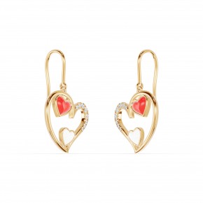Серьги RC11097-CERM-RED-WHITE-4YEAR-NAT