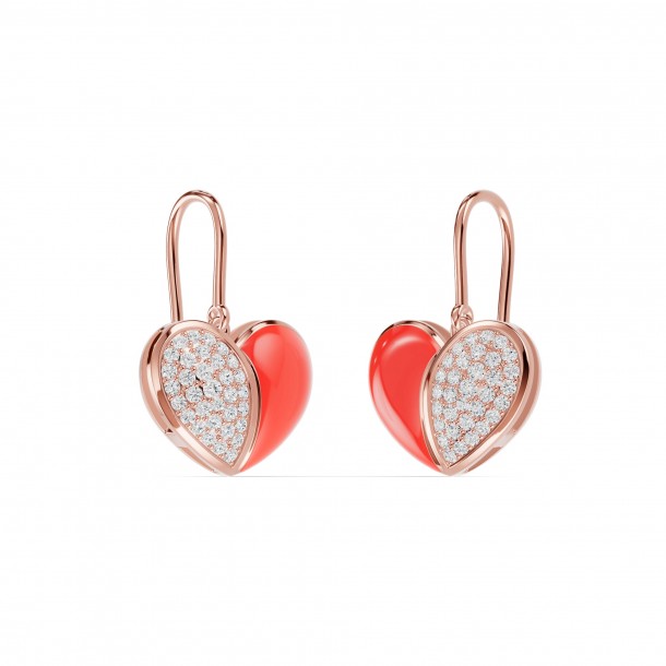 Серьги RC11101-CERM-RED-4REAR-NAT