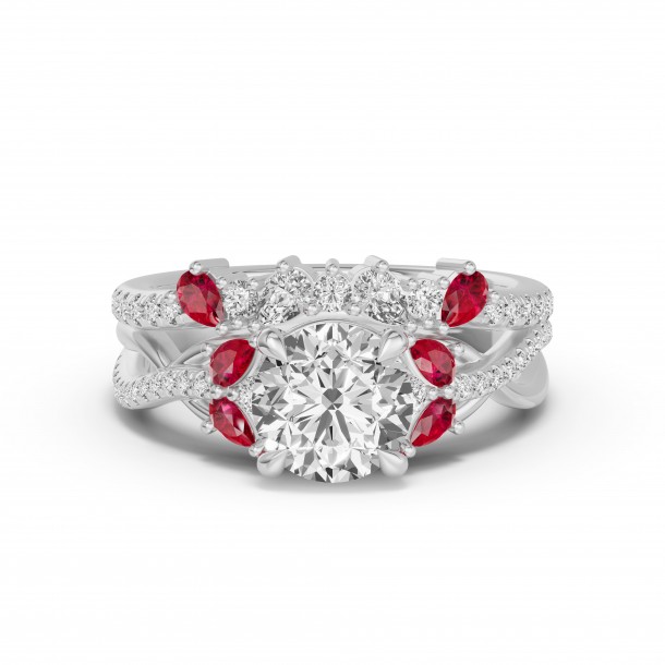 Кольцо RC10780-RUBY-PTL