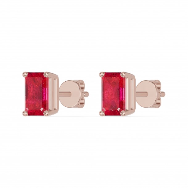 Серьги RC11019-RUBY-4REAR