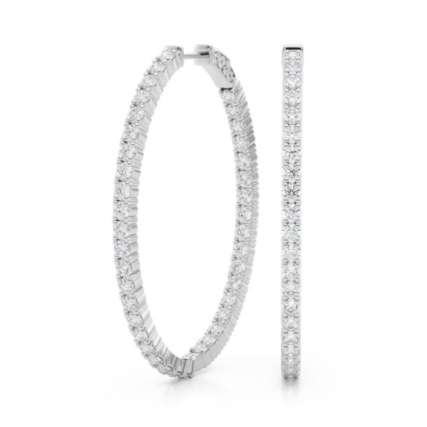 Серьги 41011-.07-46MM Nat 14K WG