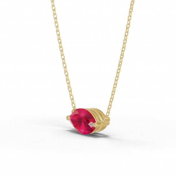 Ожерелье RC11015-RUBY-4YPND
