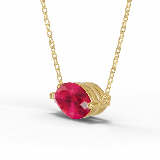 Ожерелье RC11015-RUBY-4YPND