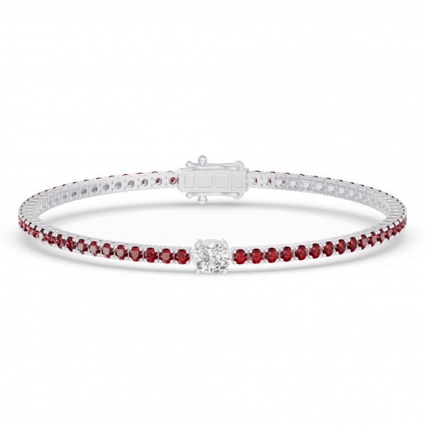 Браслет RC10590RUBY-OV-8WBR