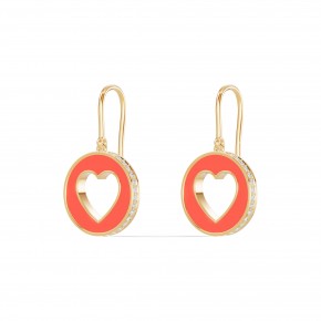 Серьги RC11194-CERM-RED-8YEAR-NAT