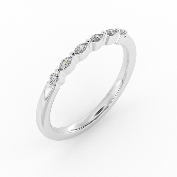 Кольцо SM1012B-18K-W