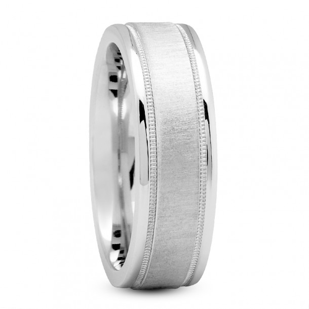 Мужское кольцо RC107M-WHITE-W7MM-PLAT