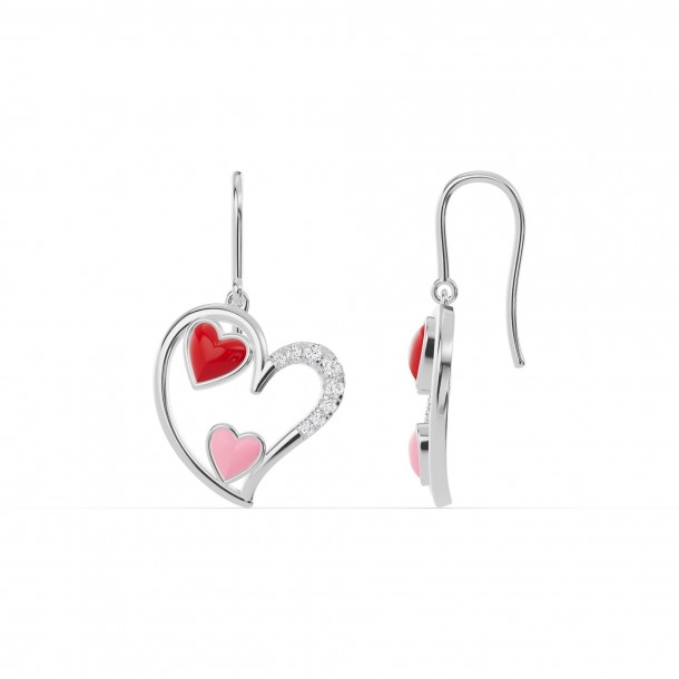 Серьги RC11097-CERM-RED-PINK-8WEAR-LAB