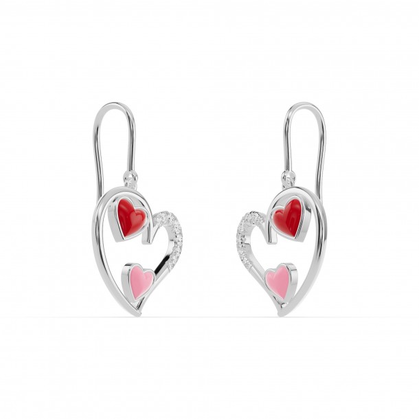 Серьги RC11097-CERM-RED-PINK-8WEAR-LAB