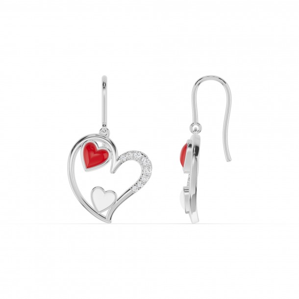 Серьги RC11097-CERM-RED-WHITE-8WEAR-NAT