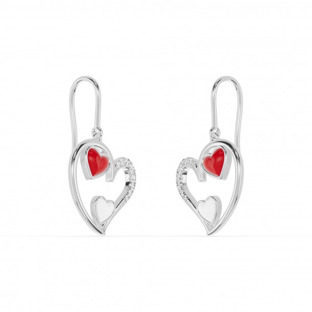 Серьги RC11097-CERM-RED-WHITE-8WEAR-NAT