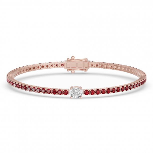 Браслет RC10590RUBY-OV-8RBR