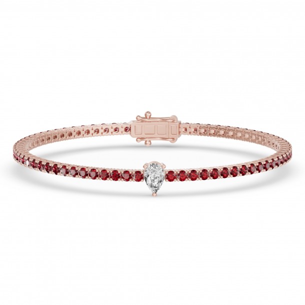 Браслет RC10590RUBY-PE-8RBR