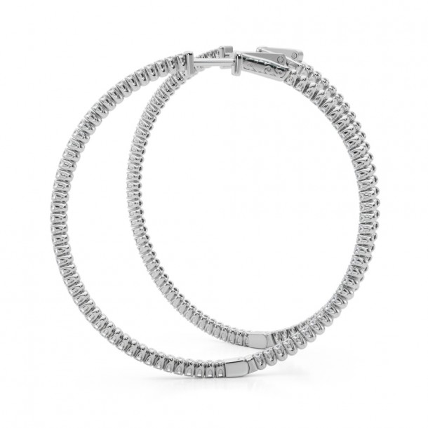 Серьги 41005-.01-50mm Nat 14K WG