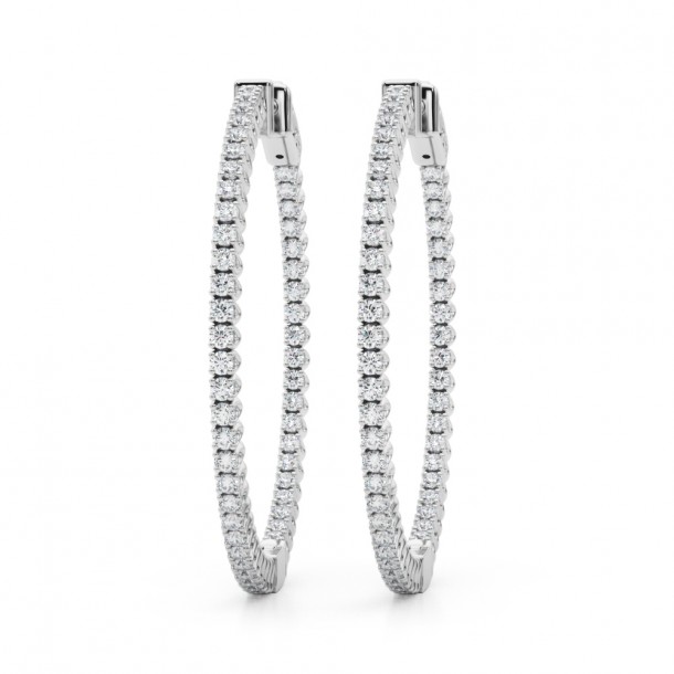 Серьги 41005-.01-35mm Nat 14K WG
