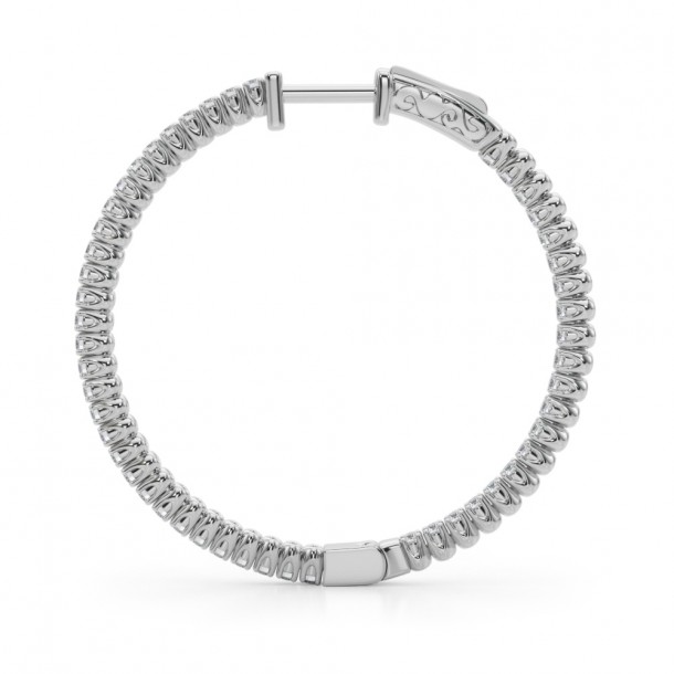 Серьги 41005-.01-35mm Nat 14K WG