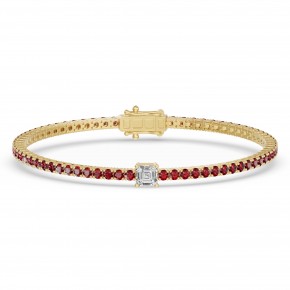 Браслет RC10590RUBY-AS-4YBR