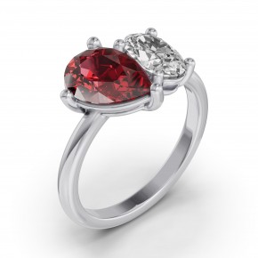 Обручальное кольцо «Двойная встреча союза»