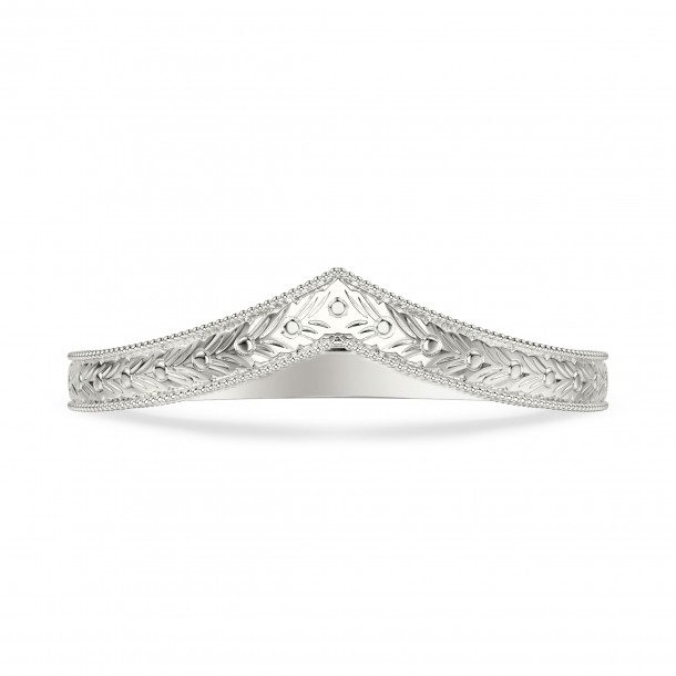 Обручальное кольцо «Графичная грань рисунка»