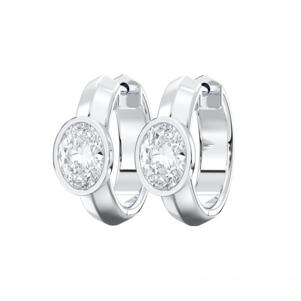 Серьги KJE14356-OVAL-0.50CT-WHITE