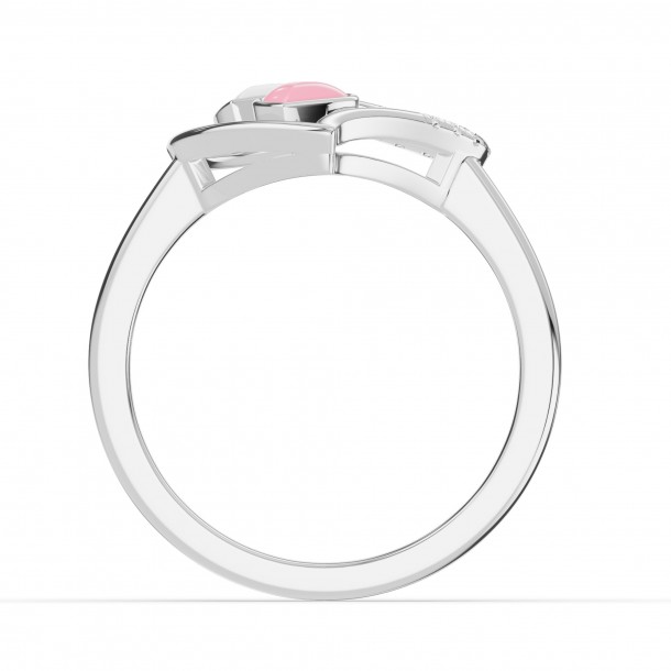 Кольцо RC11096-CERM-WHITE-PINK-PTL-LAB