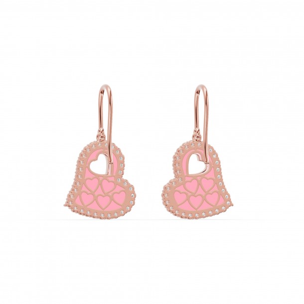 Серьги RC11125-CERM-PINK-8REAR-LAB