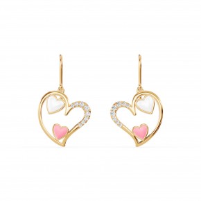Серьги RC11097-CERM-WHITE-PINK-4YEAR-LAB