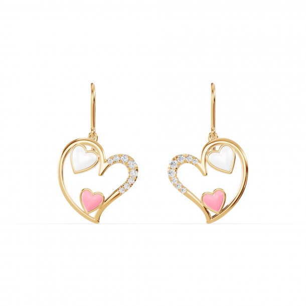 Серьги RC11097-CERM-WHITE-PINK-4YEAR-LAB