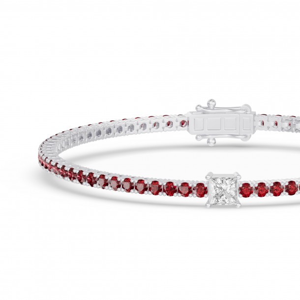 Браслет RC10590RUBY-PR-8WBR