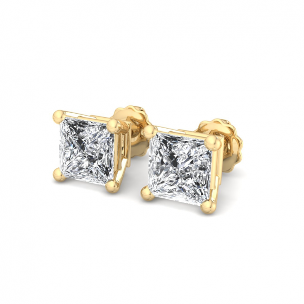 Серьги Fancy-EARSL0364-18K-Y-PRP2.00