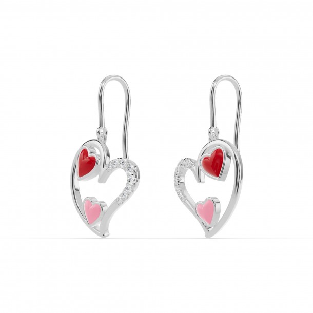 Серьги RC11097-CERM-RED-PINK-4WEAR-NAT