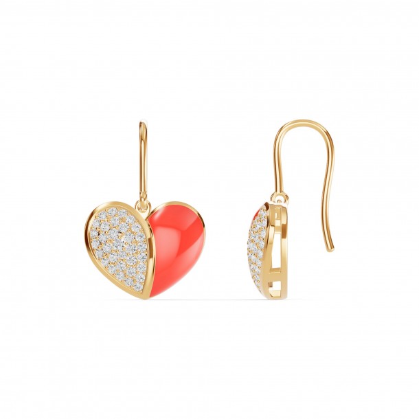 Серьги RC11101-CERM-RED-8YEAR-LAB