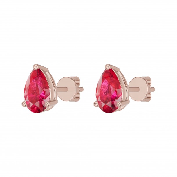 Серьги RC11022-RUBY-4REAR