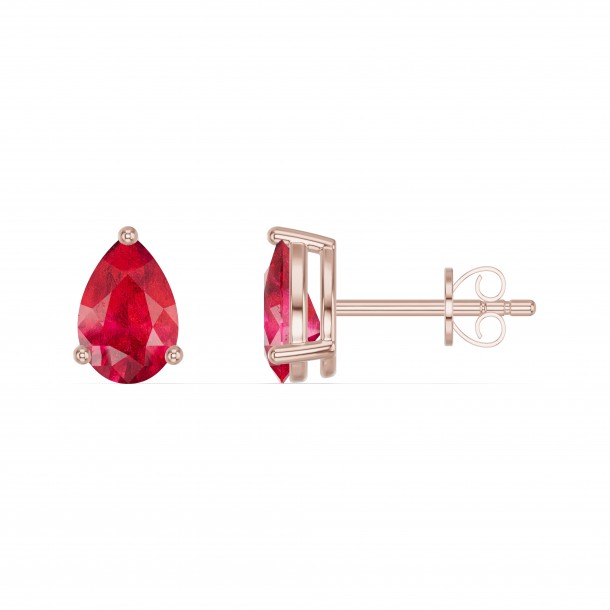 Серьги RC11022-RUBY-4REAR
